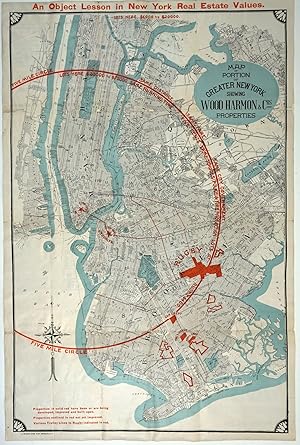 Map of Portion of Greater New York showing Wood Harmon & Co.'s Properties