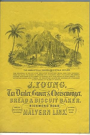 J. Young, Tea Dealer, Grocer & Cheesemonger, (Richmond Road, Malvern Link), handbill