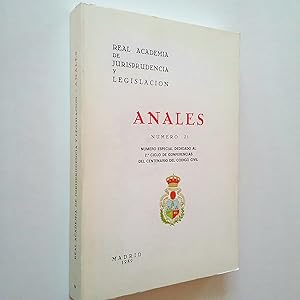 Imagen del vendedor de Anales. Nmero 21. Real Academia de Jurisprudencia y Legislacin a la venta por MAUTALOS LIBRERA