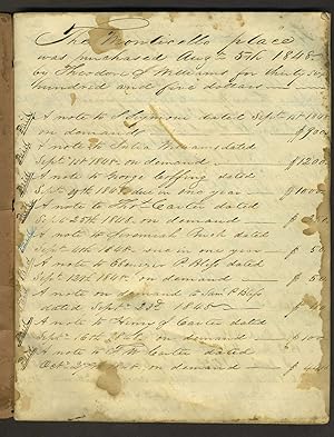 Farmer's Agricultural Ledger selling fruit to New York Merchants