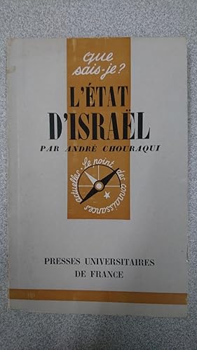 Image du vendeur pour L'tat d'Isral mis en vente par Dmons et Merveilles