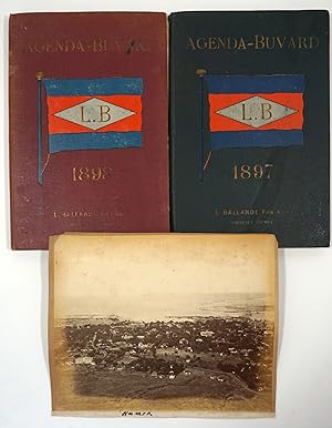 Noumea/New Caledonia Almanac, 'Agenda-Buvard' from 1897-1898, 2 almanacs