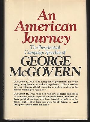 Seller image for An American Journey The Presidential Campaign Speeches of George McGovern for sale by Elder's Bookstore