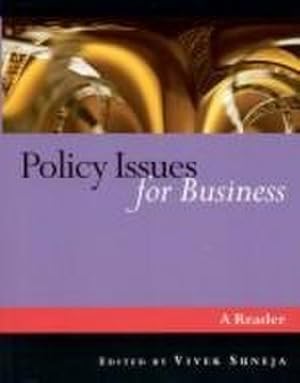 Seller image for Policy Issues for Business for sale by BuchWeltWeit Ludwig Meier e.K.