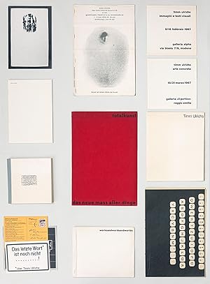 [CONCEPTUAL ART   CONCRETE POETRY   FLUXUS] Eight publications by and about the artist and twenty...