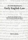 Bild des Verkufers fr An Introduction to Early English Law zum Verkauf von WeBuyBooks