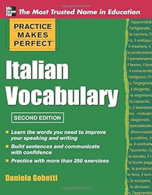 Seller image for Practice Makes Perfect Italian Vocabulary (Practice Makes Perfect Series) for sale by WeBuyBooks