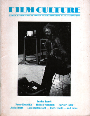 Imagen del vendedor de Film Culture, No. 77 (Fall 1992) America's Independent Motion Picture Magazine a la venta por Specific Object / David Platzker