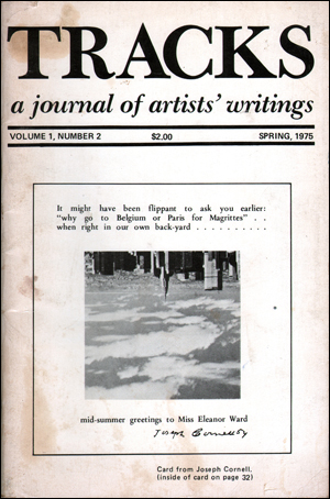 Immagine del venditore per Tracks : A Journal of Artists' Writings, Vol. 1, No. 2 (Spring 1975) venduto da Specific Object / David Platzker