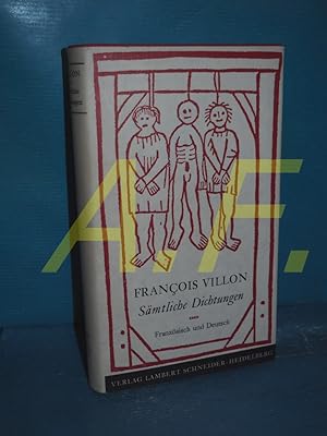 Bild des Verkufers fr Smtliche Dichtungen (Sammlung Weltliteratur : Reihe franzsische Literatur - deutsch [de] francais [fr]) Franois Villon. [Ins Dt. bertr. von Walther Kchler. Bearb. von Marie Luise Bulst] / zum Verkauf von Antiquarische Fundgrube e.U.