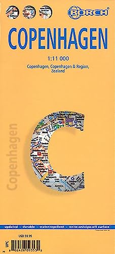 Image du vendeur pour Copenhagen: Copenhagen, Copenhagen & Region, Zealand (Borch Map) mis en vente par WeBuyBooks
