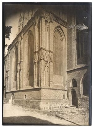 Fotografie W. Apel, Berlin, Ansicht Königsberg / Neumark, Kirchen-Fassade