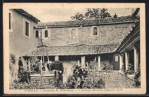 Cartolina Fiesole, Convento S. Francesco, Il piccolo Chiostro