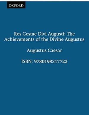 Immagine del venditore per Res Gestae Divi Augusti venduto da GreatBookPrices