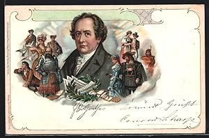 Seller image for Lithographie Johann Wolfgang von Goethe, Gestalten seiner Dichtkunst for sale by Bartko-Reher