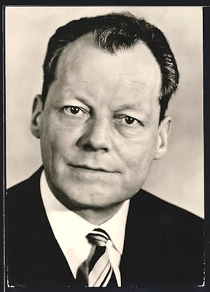 Bild des Verkufers fr Ansichtskarte Deutscher Bundeskanzler Willy Brandt zum Verkauf von Bartko-Reher