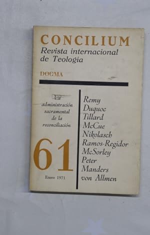 Imagen del vendedor de Concilium revista internacional de teologa a la venta por Librera Alonso Quijano
