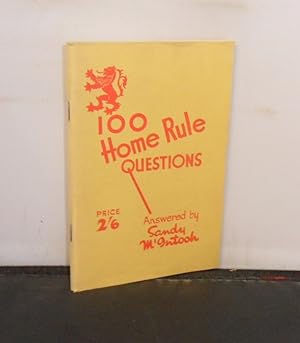 Image du vendeur pour 100 Home Rule Questions Answered by Sandy McIntosh mis en vente par Provan Books