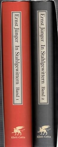 Bild des Verkufers fr In Stahlgewittern - Historisch-kritische Ausgabe in 2 Bnden komplett - ( Hauptband sowie Variantenverzeichnis und Materialien ). zum Verkauf von Antiquariat Carl Wegner