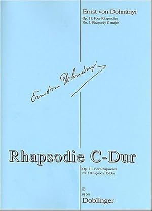 Bild des Verkufers fr Rhapsodie C-Dur op.11,3fr Klavier zum Verkauf von AHA-BUCH GmbH