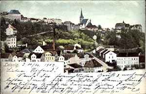 Ansichtskarte / Postkarte Leisnig an der Freiberger Mulde Sachsen, Totalansicht