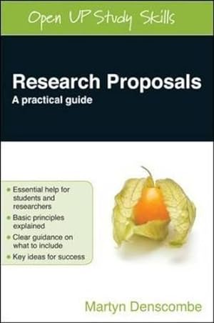 Imagen del vendedor de Research Proposals: A Practical Guide a la venta por WeBuyBooks