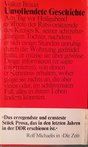 Bild des Verkufers fr Unvollendete Geschichte zum Verkauf von Klaus Kreitling