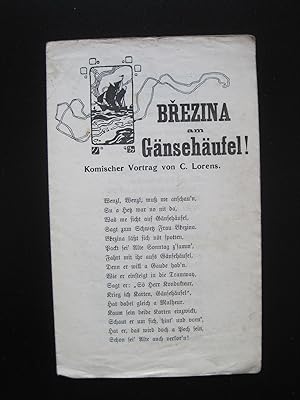 Immagine del venditore per Brezina am Gnsehufel! Komischer Vortrag. venduto da Antiquariat Schleifer