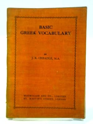 Imagen del vendedor de Basic Greek Vocabulary a la venta por World of Rare Books