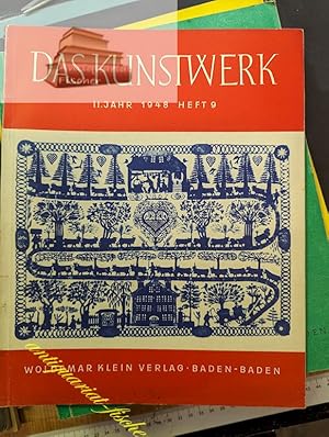 Bild des Verkufers fr Das Kunstwerk , Eine Monatsschrift ber alle Gebiete der Bildenden Kunst Heft 9 II. Jahr 1948 Heft 9 zum Verkauf von Antiquariat-Fischer - Preise inkl. MWST