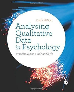 Bild des Verkufers fr Analysing Qualitative Data in Psychology zum Verkauf von WeBuyBooks