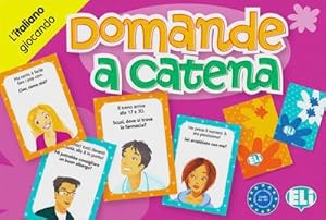 Image du vendeur pour Domande a catena (Spiel) : L' Italiano giocando. Lernspiel. Niveau A2 bis B1 mis en vente par AHA-BUCH GmbH