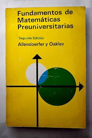 Imagen del vendedor de Fundamentos de Matemticas preuniversitarias a la venta por Alcan Libros