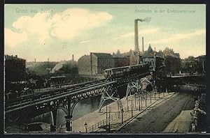 Ansichtskarte Berlin-Kreuzberg, Hochbahn in der Trebbinerstrasse