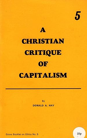 Seller image for A Christian Critique of Capitalism for sale by Redux Books