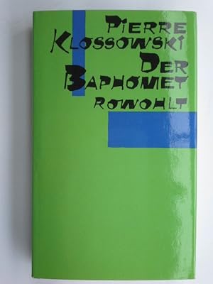 Bild des Verkufers fr Der Baphomet : Roman. Dt. von Gerhard Goebel zum Verkauf von Herr Klaus Dieter Boettcher