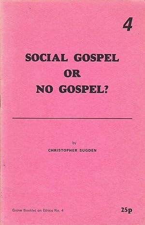 Imagen del vendedor de Social Gospel or No Gospel? a la venta por Redux Books