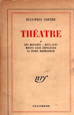 Image du vendeur pour Theater. Les Mouches - Huis-Clos - Morts sans Sepulture - La Putain Respecteuse mis en vente par Schrmann und Kiewning GbR