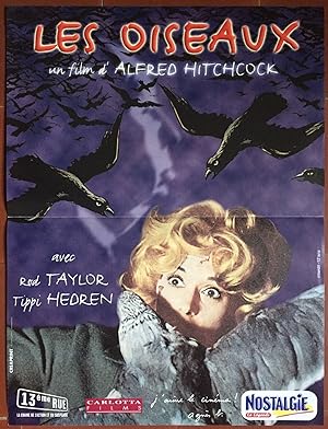 Affiche cinéma LES OISEAUX The Birds Alfred HITCHCOCK Rod TAYLOR Tippi HEDREN 40x60cm