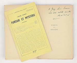Seller image for FUREUR ET MYSTERE. Pomes. for sale by Librairie-Galerie Emmanuel Hutin
