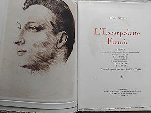 Seller image for L'ESCARPOLETTE FLEURIE - POEMES QUE PRECEDENT, EN FAC-SIMILE, DES VERS MANUSCRITS DE PAUL-JEAN TOULET, TRISTAN DEREME, FRANCIS CARCO, PHILIPPE CHABANEIX, LEON VERANE, NOEL RUET for sale by Librairie RAIMOND