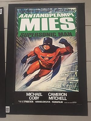 SUPERSONIC MAN - Vintage First Screening Movie Poster, 1981