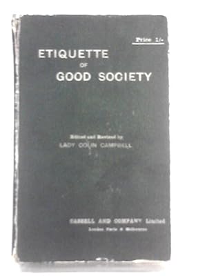 Bild des Verkufers fr Etiquette Of Good Society zum Verkauf von World of Rare Books