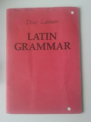 Image du vendeur pour Latin Grammar (Disce Latinum) mis en vente par WeBuyBooks