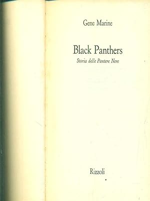 Bild des Verkufers fr Black Panthers zum Verkauf von Librodifaccia