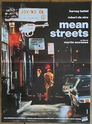 Affiche cinéma MEAN STREETS Martin SCORSESE Harvey KEITEL Robert DE NIRO 40x60cm
