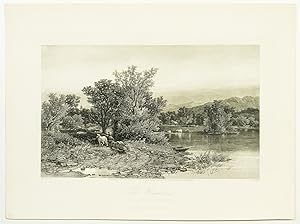 The Housatonic from a painting by F. Bellows. -