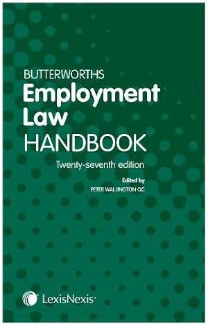 Imagen del vendedor de Butterworths Employment Law Handbook a la venta por WeBuyBooks