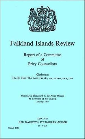 Bild des Verkufers fr Falkland Islands Review: report of a committee of Privy counsellors: 8787 (Cmnd) zum Verkauf von WeBuyBooks