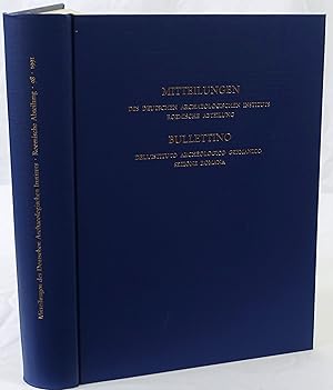 Bild des Verkufers fr Roemische Abteilung Band 98, 1991. - Bullettino dell'Istituto Archeologico Germanico. Sezione romana Vol. 98, 1991. zum Verkauf von Antiquariat Schmidt & Gnther